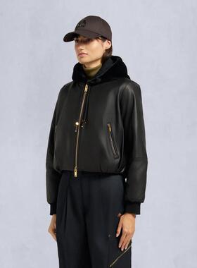 代购Moose Knuckles女士夹克保暖防风皮质加绒春秋户外外套爆款