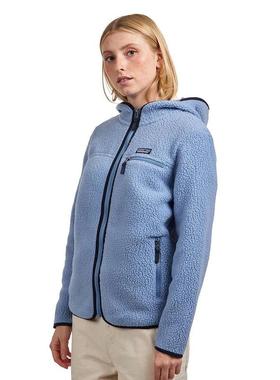 代购PATAGONIA女士抓绒衣保暖透气轻量Fleece Jacken连帽长袖