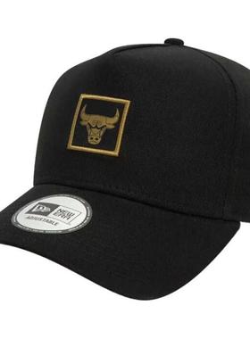 代购New Era女士帽子防晒遮阳黑色金属户外日常棒球帽爆款运动