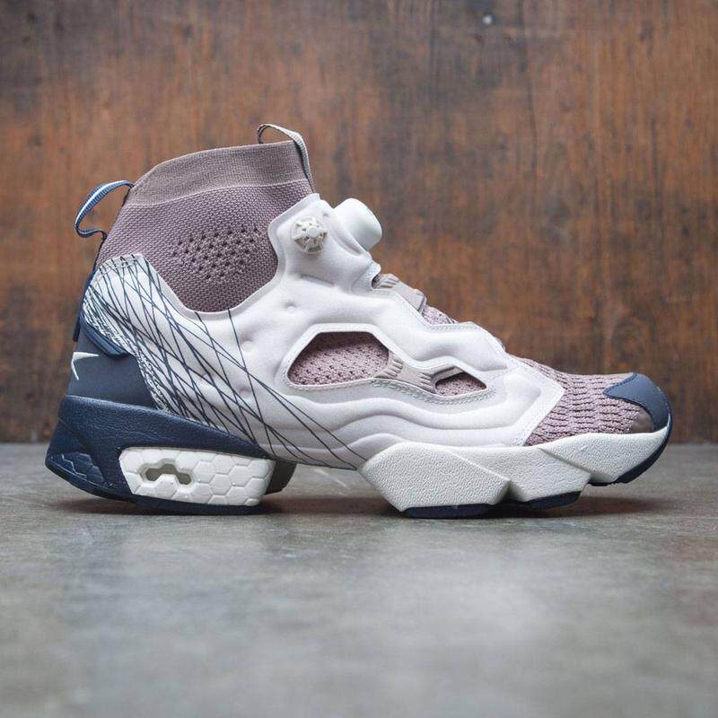 海外代购Reebok/锐步男士板鞋缓震透气高帮充气泵街头潮流