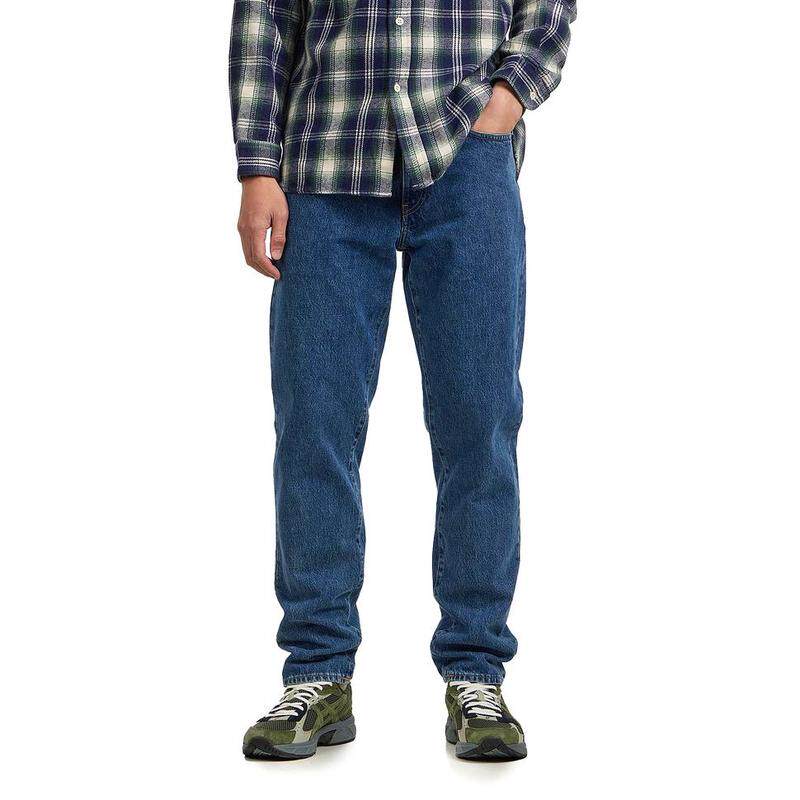 代购Edwin Cosmos男士牛仔裤耐用舒适深蓝宽松日常休闲男装潮流