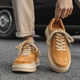 潮圆头男士 徳训休闲鞋 休闲板鞋 英伦通勤绒面单鞋 子 小皮鞋 2025时尚