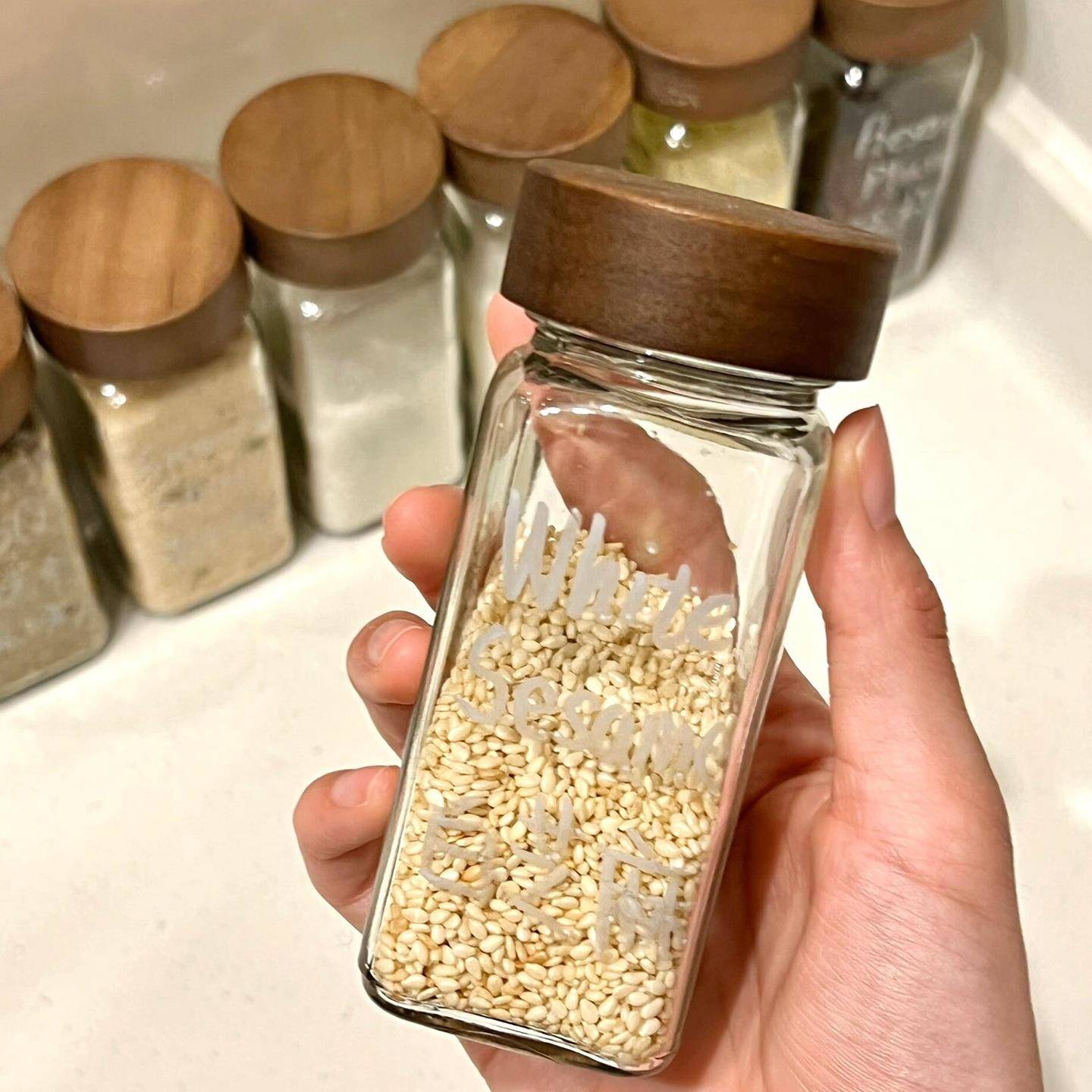 胡椒粉专用瓶玻璃调料瓶厨房调料罐烧烤撒料家用分装调味品组合装