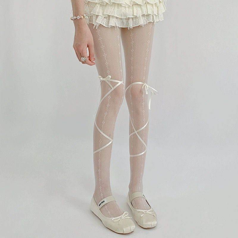 花边袜子女2025新款爆款女士蕾丝高筒袜过膝