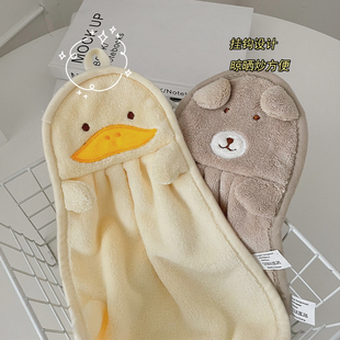可爱擦手巾挂式 毛巾儿童擦手布超强吸水卫生间抹手布家用厨房手帕