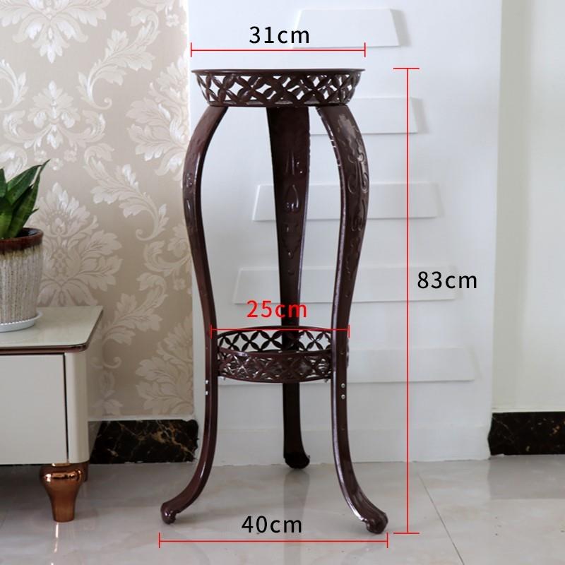 .欧式铁艺花架加厚多层客厅阳台落地室内黄金葛吊兰花盆架特价