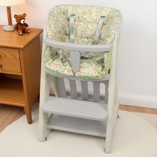 适用美高熊宝宝餐椅坐垫巧乐熊哈比树吃饭椅子垫婴儿童成长椅棉垫