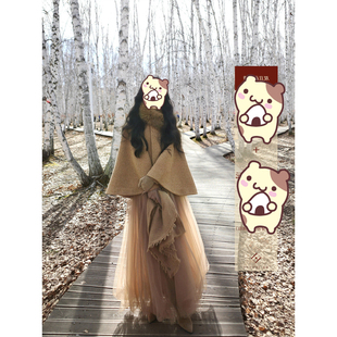 斗篷披肩有You洧wei百搭短款 巨好看 冬季 外套女2025新款 外套 冬装