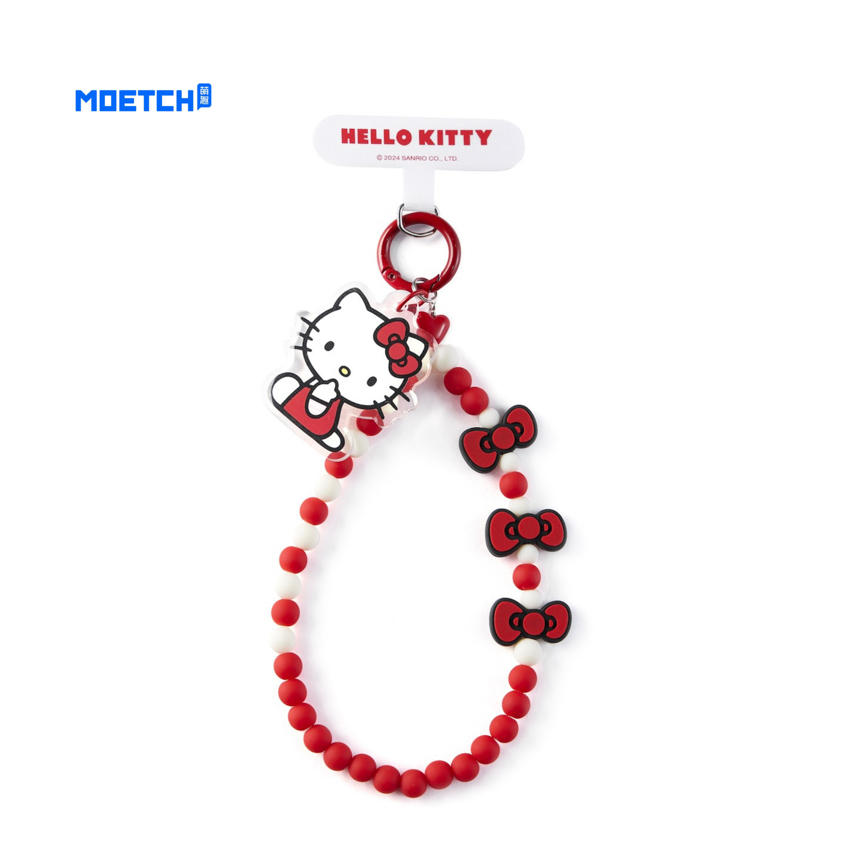 正版三丽鸥手机链hellokitty库洛米挂链串珠卡通可爱挂件包包挂饰