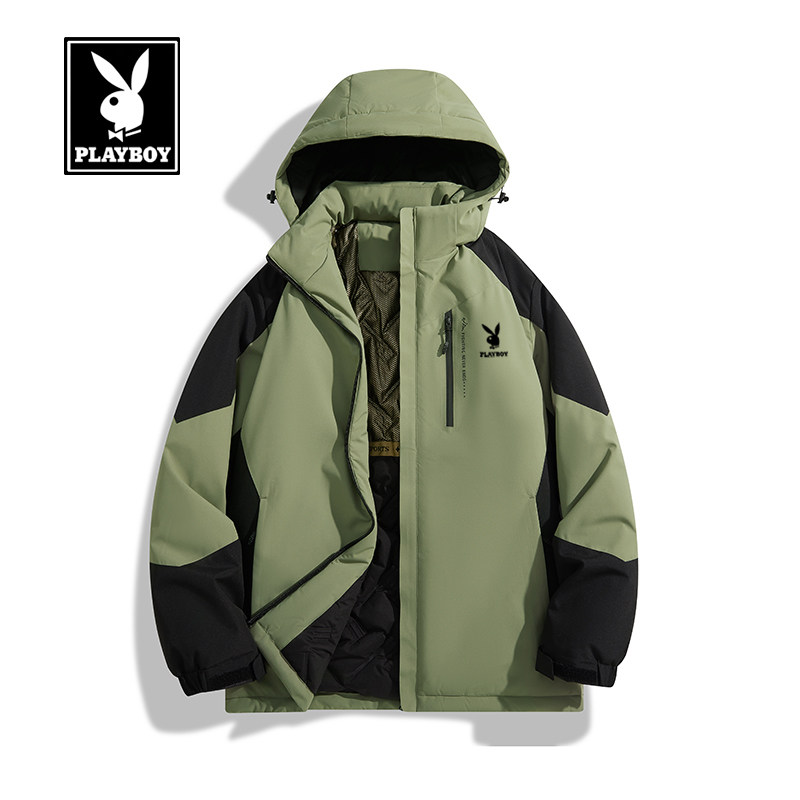 花花公子棉服外套男女秋冬季冲锋衣宽松加绒加厚棉衣保暖夹克棉袄,男装,棉衣,淘宝优惠券,粉丝福利购,淘宝优惠卷