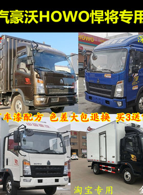 中国重汽豪沃HOWO悍将轻卡国际金专用车漆划痕修复补漆笔白色蓝色
