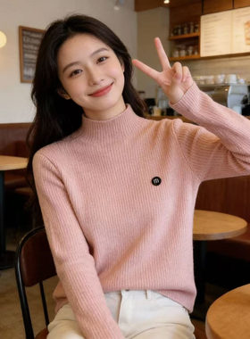 女大童毛衣一体绒打底衫