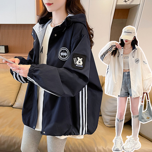 工装外套女春秋2026新款初中生女大童少女高中生学院休闲运动风衣