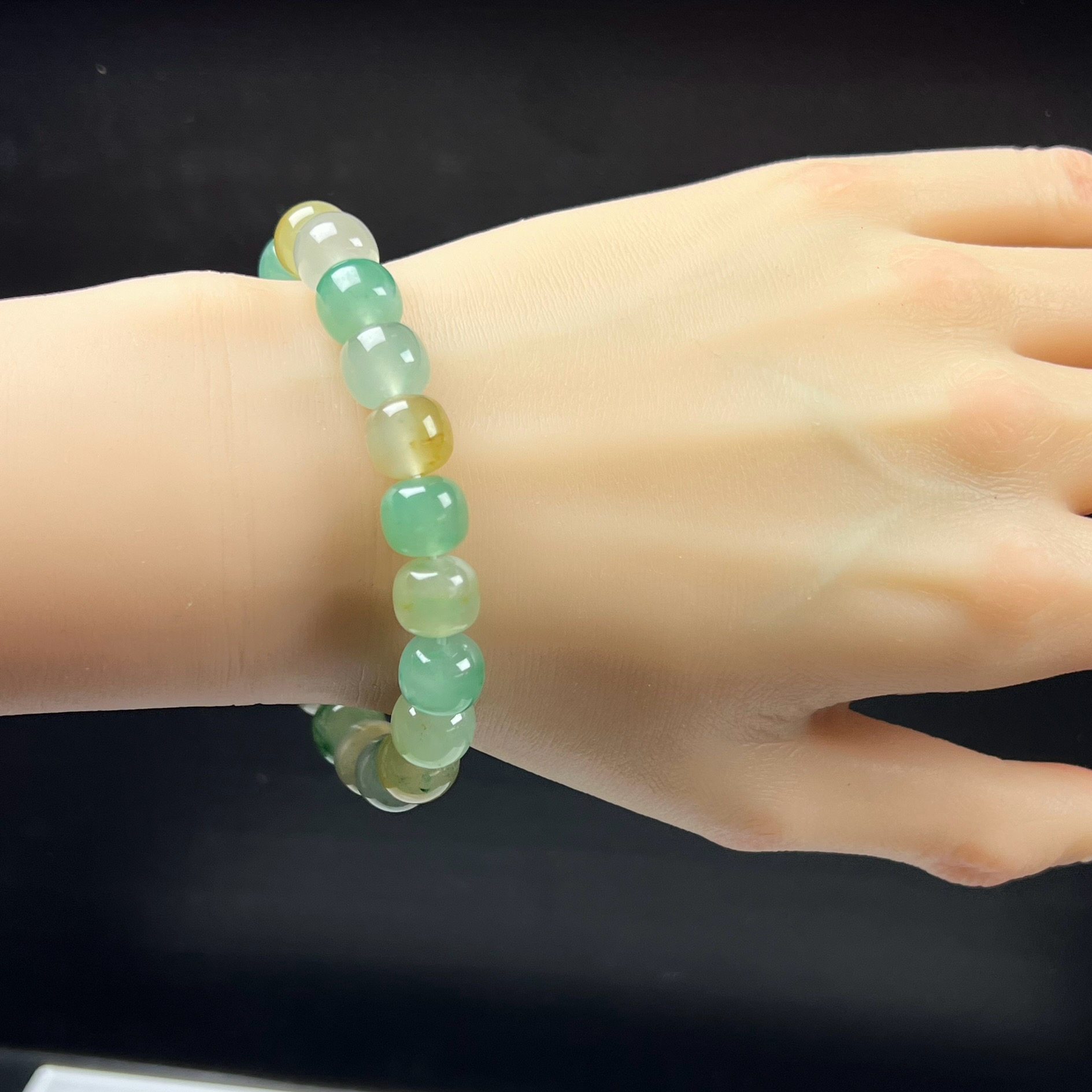 天然玉石精品珠宝高冰飘黄加绿非洲翠玉老型珠10mm手串手链正品,珠宝/钻石/翡翠,非洲翠,淘宝优惠券,粉丝福利购,淘宝优惠卷
