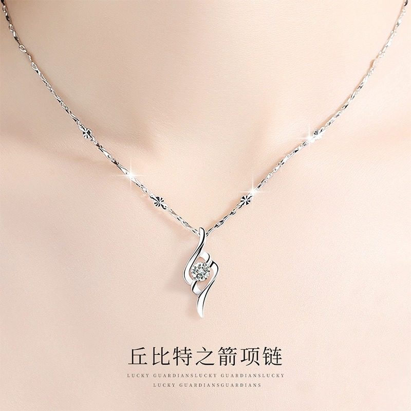 中国金店｜S999纯银项链女轻奢小众2026新款送女友520情人节礼物