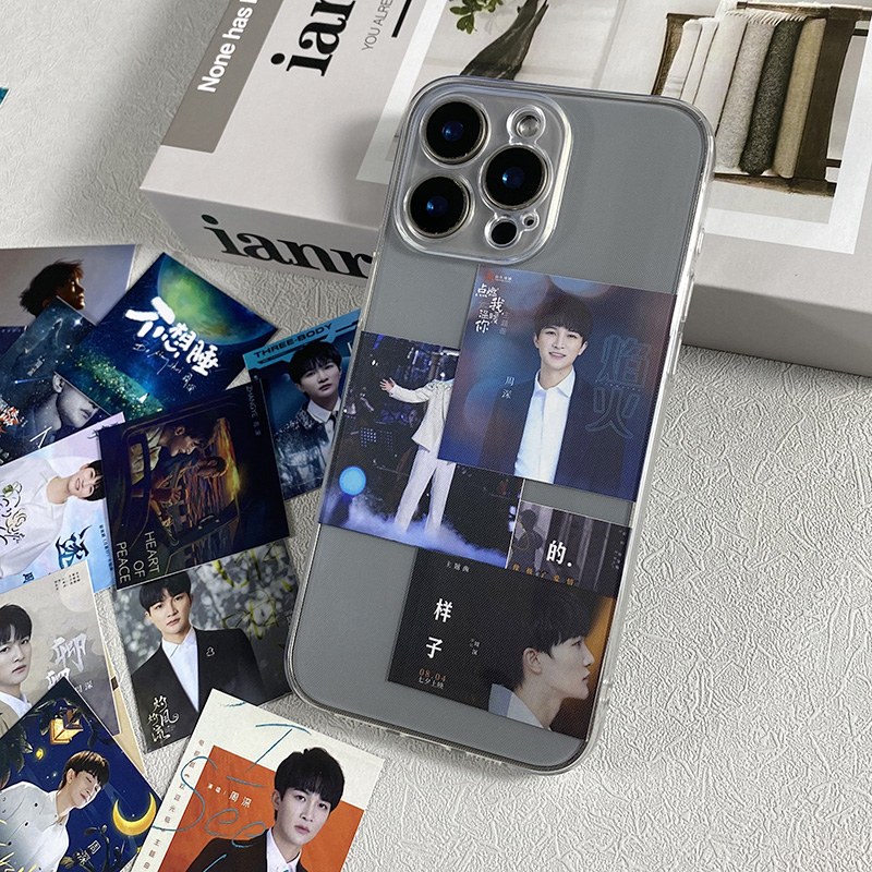 周深CD专辑封面小卡片装饰可放夹手机后面适用苹果16promax手机壳iPhone15透明14软壳华为oppo小米vivo