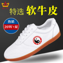 武术鞋 软牛皮牛筋底新款 专业太极拳练功鞋 男士 太极鞋 真皮夏季 女款