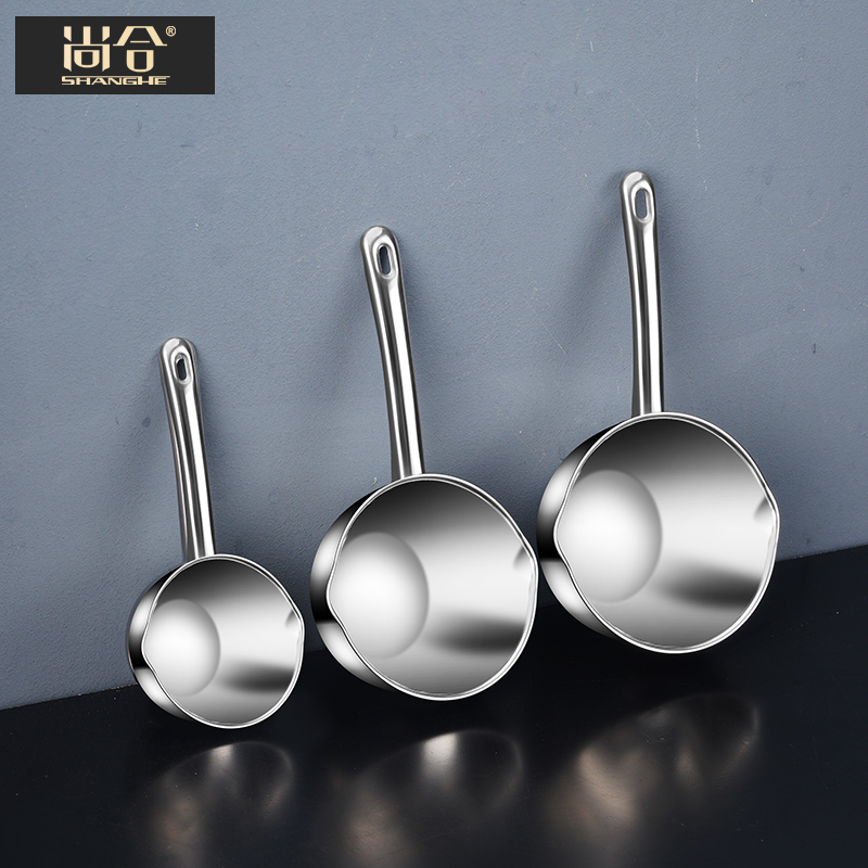不锈钢泼油热油小锅电磁炉淋油烧油专用小油锅热牛奶小奶锅不粘锅