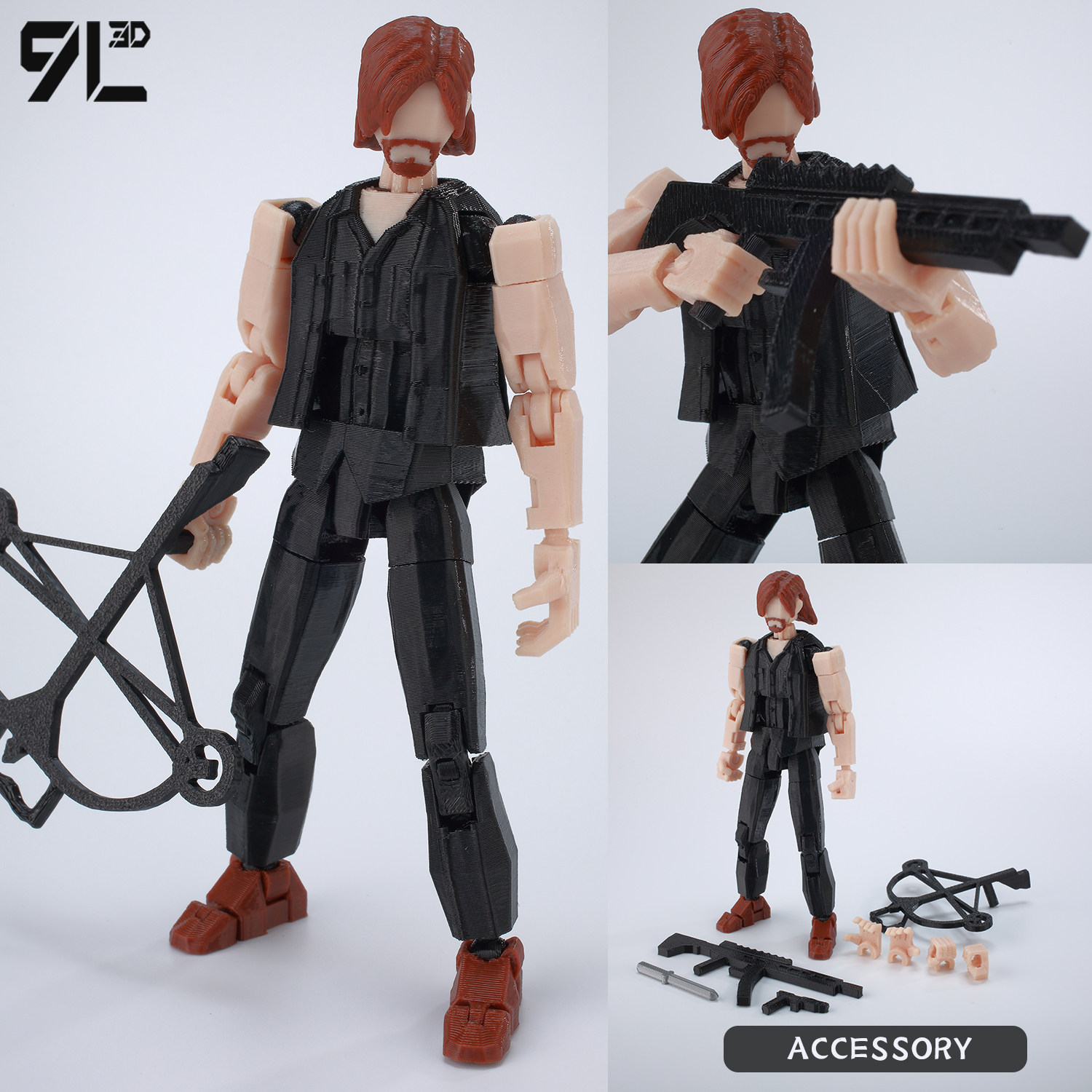 9L3D多关节人偶超可动手办行儿童机器人/变形玩具
