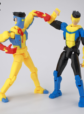 无 敌少侠可动人偶无眼罩马克9L3D打印关节可动手办素体模型玩具