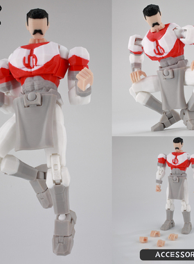 正品9L3D新款崔格摄政王无敌少侠马克手办3D打印关节可动人偶模型