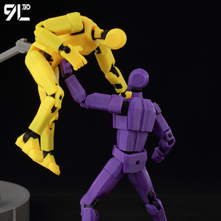 战斗手办视频创作模型9L3D打印多关节超可动人偶幸运13男礼物玩具