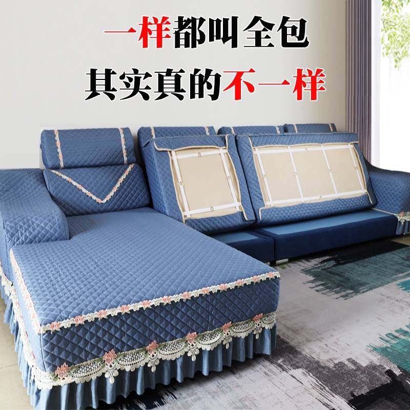 沙发垫四季通用0901f定做沙发套罩全包裹防滑棉麻贵妃布艺中式实_虎窝淘