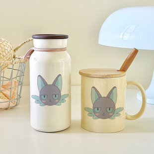 爱到不行的水杯!向尾喵俏皮 304 水杯,喝水仪式感拉满