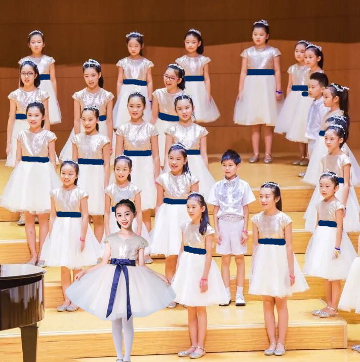 儿童演出服中小学生毕业大合唱团女童合唱礼服男童诗歌朗诵表演服