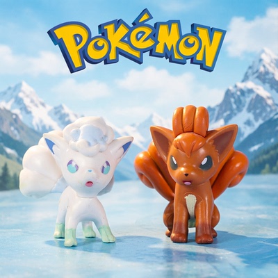 WCT正版散货火六尾冰六尾摆件宠物小精灵宝可梦系列模型手办玩具