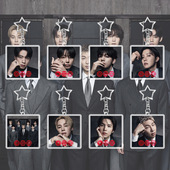 防弹少年团新回归 卡通亚克力钥匙扣包包挂件配件自制周边 ARIRNG