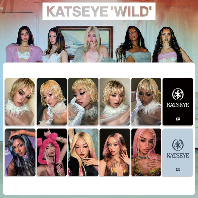 KATSEYE WILD POB卡幸运卡明信片3寸自印卡特典卡猫曈周边卡片