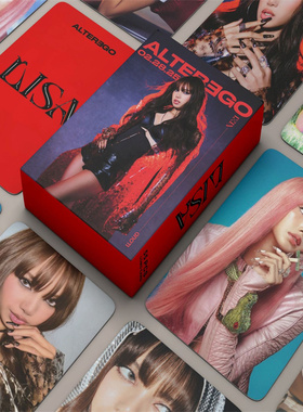 55张LISA 镭射小卡专辑 Alter Ego 小卡Lomo卡photocard明信片ins