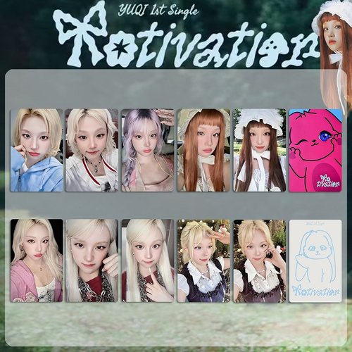 宋雨琦SOLO2专辑Motivation周边小卡特典卡 YUQI随机卡PHOTOCARD