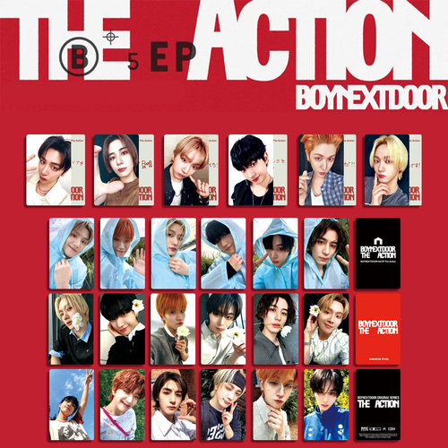 BOYNEXTDOOR明信片The Action专辑特典卡 幸运卡 随机卡 周边自制