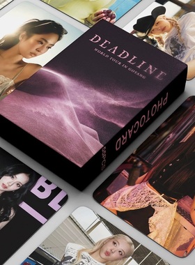55张粉墨BP自印小卡DEADLINE演唱会卡片JISOO JENNIE ROSE 明信片