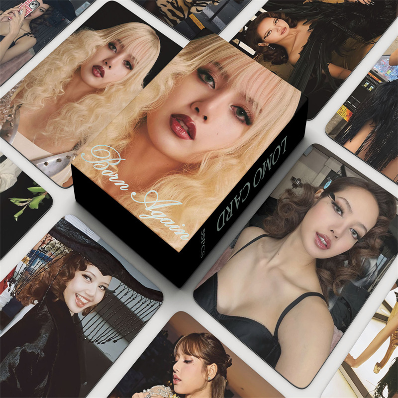 55张粉墨成员LISA自制小卡BORN AGAIN随机卡片ALTER EGO拍立得ins