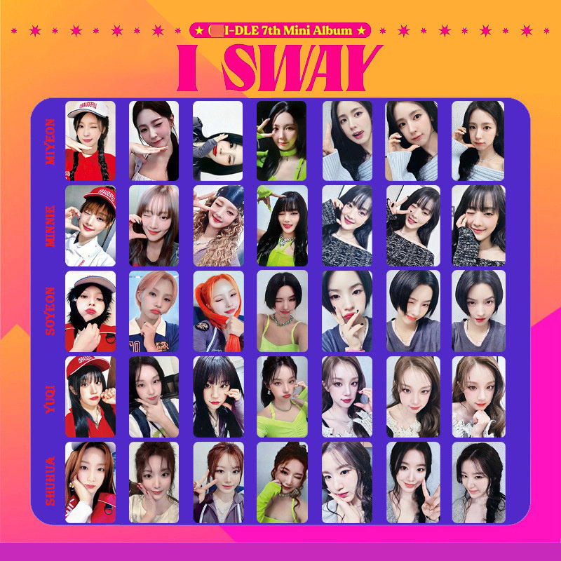GIDLE专辑I SWAY特典女娃卡APPLEMUSIC拍立得宋雨琦YUQI自印小卡图片