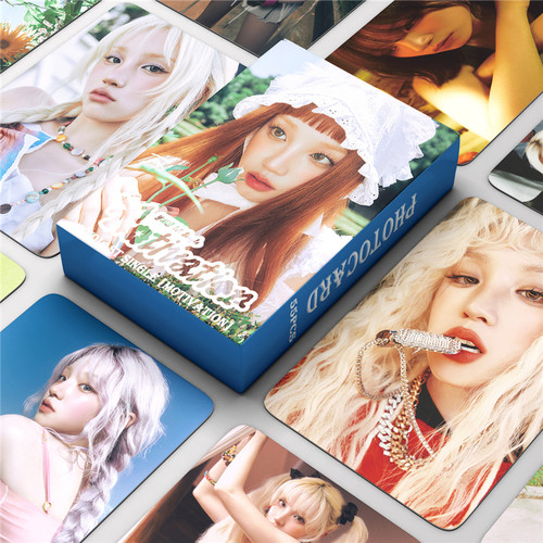 55张宋雨琦专辑小卡Motivation卡片周边自制明信片收藏卡YUQI照片