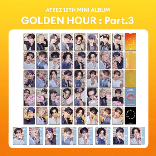 ATEEZ专辑卡GOLDEN HOUR : Part.3 明信片收藏卡 特典随机卡 崔伞
