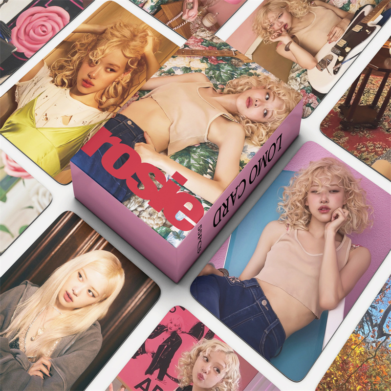 55张粉墨ROSE卡片ROSIE随机卡toxic till the end朴彩英自印小卡