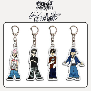 LNGSHOT SHOT CALLERS卡通钥匙扣亚克力挂件朴宰范新男团自制周边