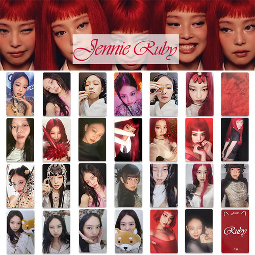 妮JENNIE金珍妮RUBY专辑卡 MAKESTAR特典小卡自印周边三寸幸运卡