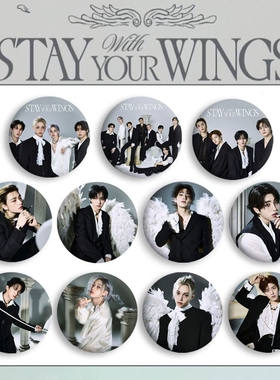 StrayKids STAY WITH YOUR WINGS会员礼徽章胸章谷子吧唧自制周边
