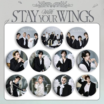 StrayKids STAY WITH YOUR WINGS会员礼徽章胸章谷子吧唧自制周边