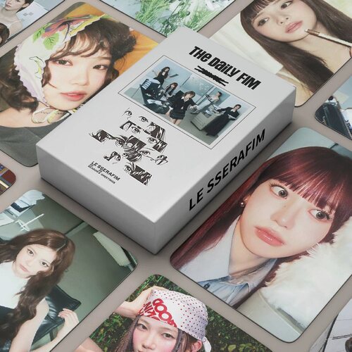 55张LE SSERAFIM 2026season‘s greeting自印圆角小卡自制LOMO卡