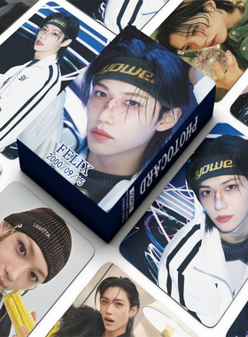 FELIX李龙馥明星小卡贴纸Stray Kids演唱会dominATE自印照片卡ins