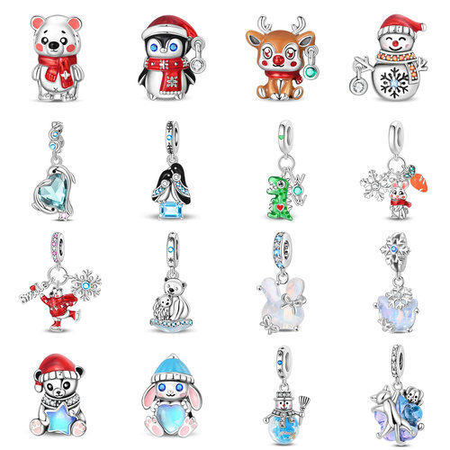 圣诞节麋鹿小熊串饰diy手链BEADS