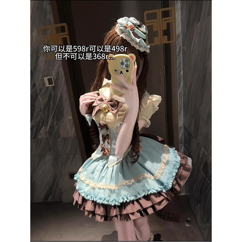 薄巧色狗短软萌可爱Lolita裙jsk洛丽塔doll感公主裙夏季lo裙日常
