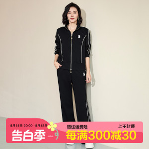 运动套装简涵大码女装2024春季新款两件套时尚洋气修身显瘦套装潮